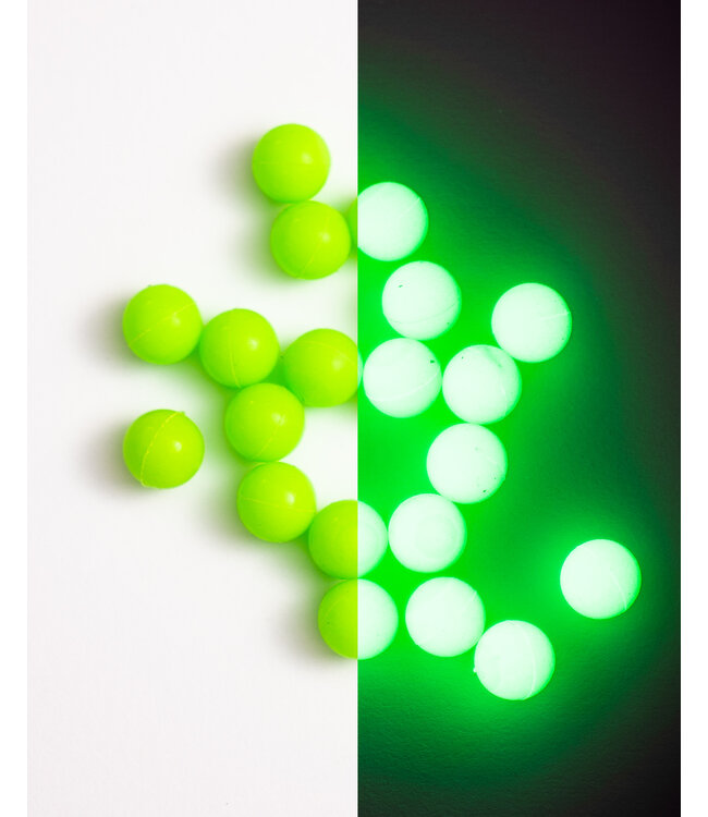 Hi-Vis Duo Round Glow Beads 8mm