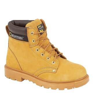 Grafters Honey Nubuck Safety Boot