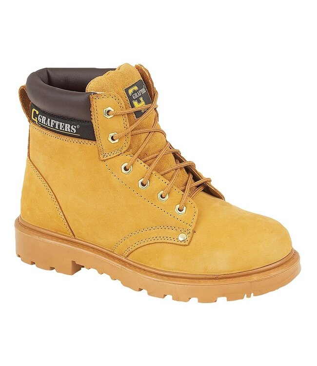 Honey Nubuck Safety Boot