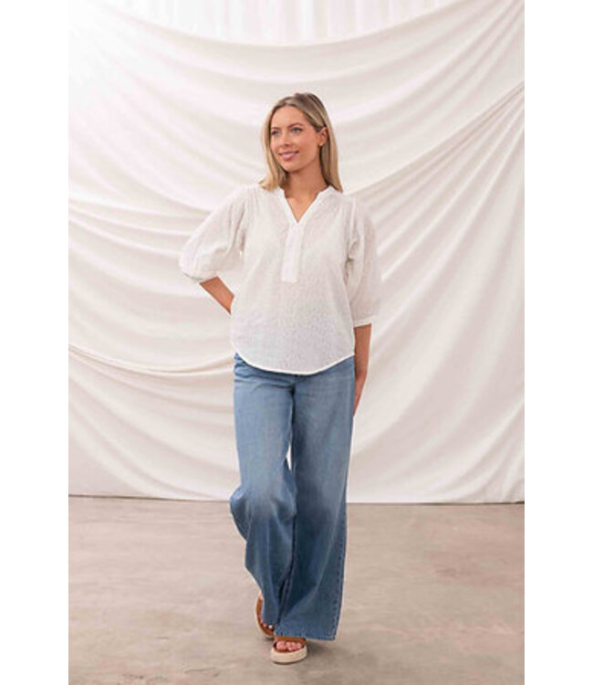 Lighthouse Ladies Lola Blouse Floral Broderie Angalise