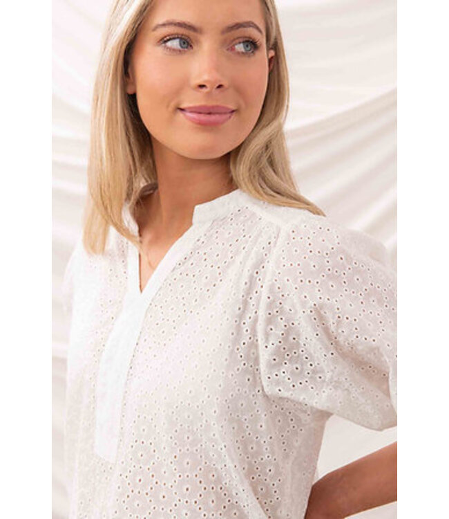 Lighthouse Ladies Lola Blouse Floral Broderie Angalise