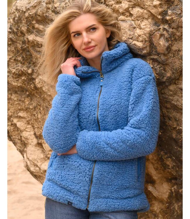 Lighthouse Ladies Seashell Fleece Marine Blue