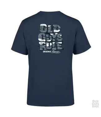 Old Guys Rule Old Guys Rule T-Shirt.  Original Classic II (Dusk Blue)