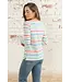 Lighthouse Causeway Top Seagrass / Blue Stipe