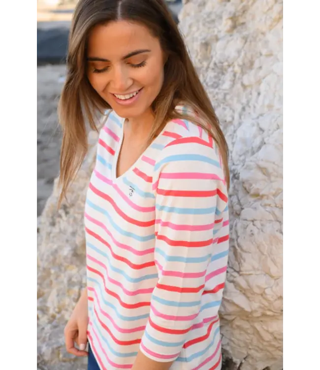 Lighthouse Ariana Top  Watermelon / Pink Stripe