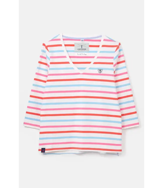 Lighthouse Ariana Top  Watermelon / Pink Stripe