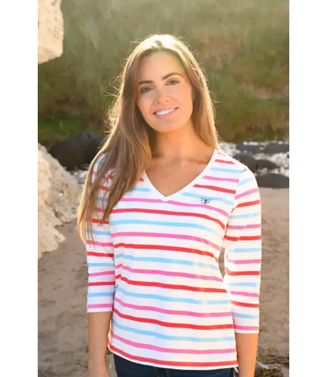 Lighthouse Ariana Top  Watermelon / Pink Stripe