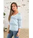 Lighthouse Ariana Top  Blue Stripe
