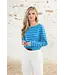 Lighthouse Causeway Top Azure Blue Stripe