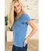 Lighthouse Ladies Ariana Tee Marine Blue Dot