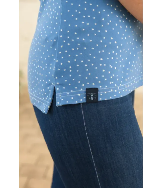 Lighthouse Ladies Ariana Tee Marine Blue Dot