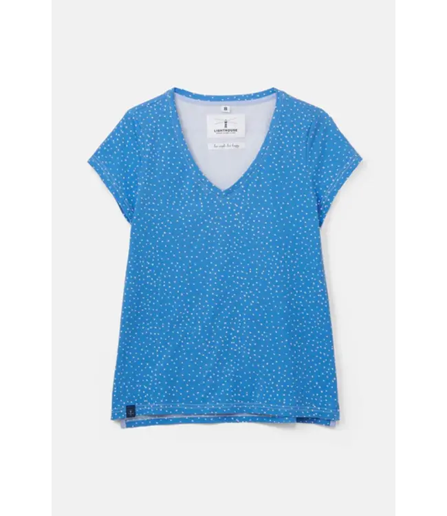 Lighthouse Ladies Ariana Tee Marine Blue Dot