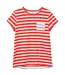 Lighthouse Ladies Causeway Tee Watermelon Stripe
