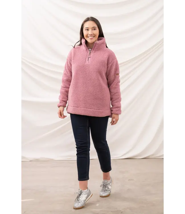 Lighthouse Coast Half Zip Fleece Wild Rose