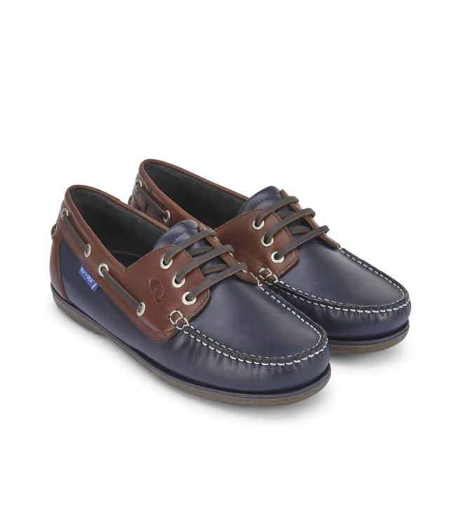 Quayside Clipper Navy/Chestnut