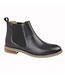 Black Leather Ankle Boot