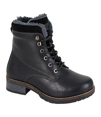 Black Leather Lined Ankle Boot