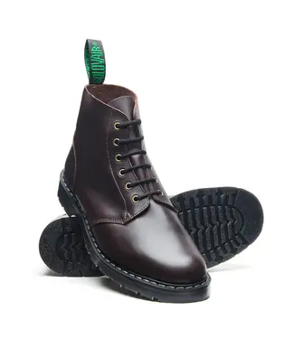 Solovair Solovair 6 Eye Derby Boot Greasy Brown