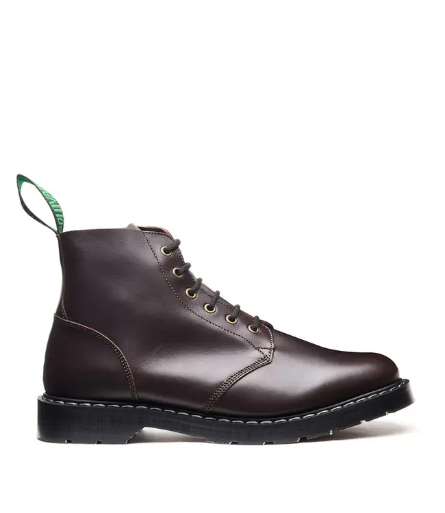 Solovair 6 Eye Derby Boot Greasy Brown