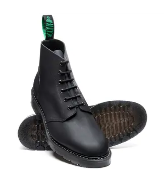 Solovair Solovair 6 Eye Derby Boot Black