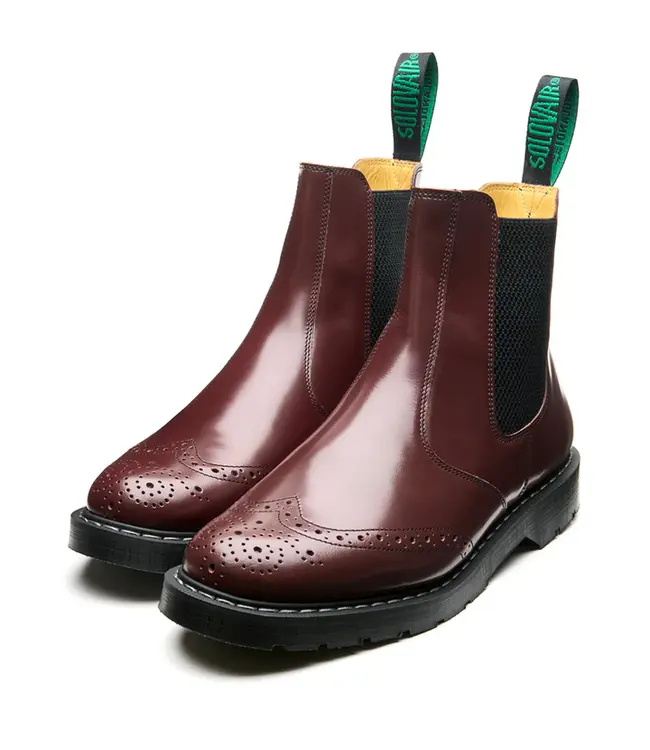 Solovair Burgundy Rub Off Dealer Boot