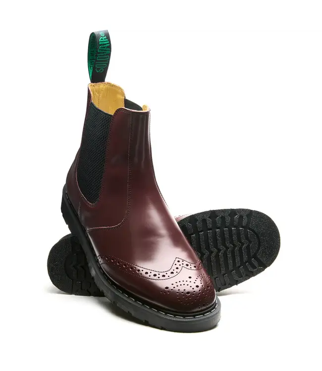Solovair Burgundy Rub Off Dealer Boot