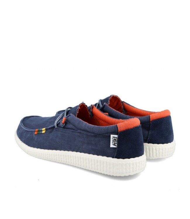 Walk In Pitas WP150 Wally - Flag Canvas Boat Shoes