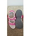 Pink/Grey Leather Sports Sandals