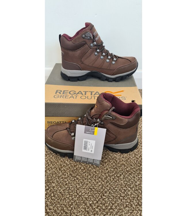 Lady Borderline II Mid Walking Boots. Peat/Dark Burgundy