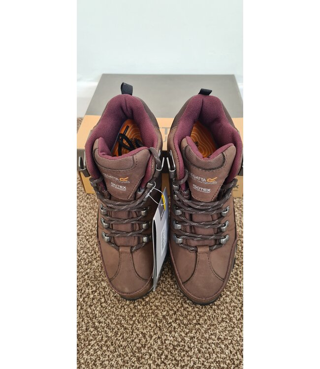 Lady Borderline II Mid Walking Boots. Peat/Dark Burgundy