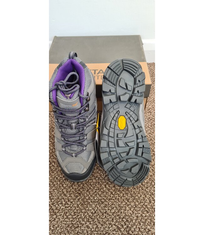 Lady Burrell Walking Boots. Steel/Alpine Purple