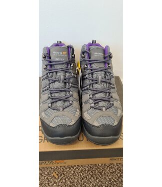 Regatta Lady Burrell Walking Boots. Steel/Alpine Purple