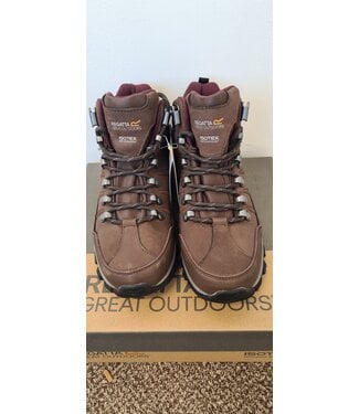 Regatta Lady Borderline II Mid Walking Boots. Peat/Dark Burgundy