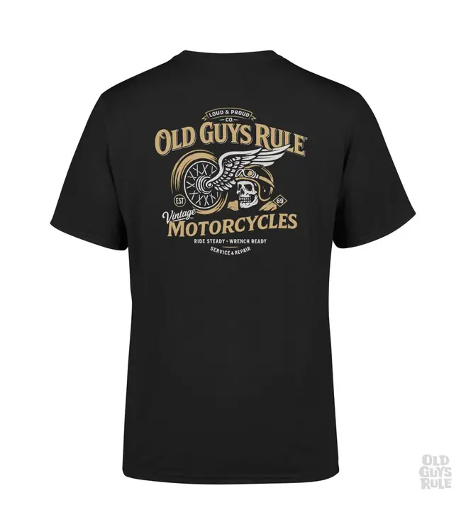 Old Guys Rule T-Shirt. Vintage Motorcycles V