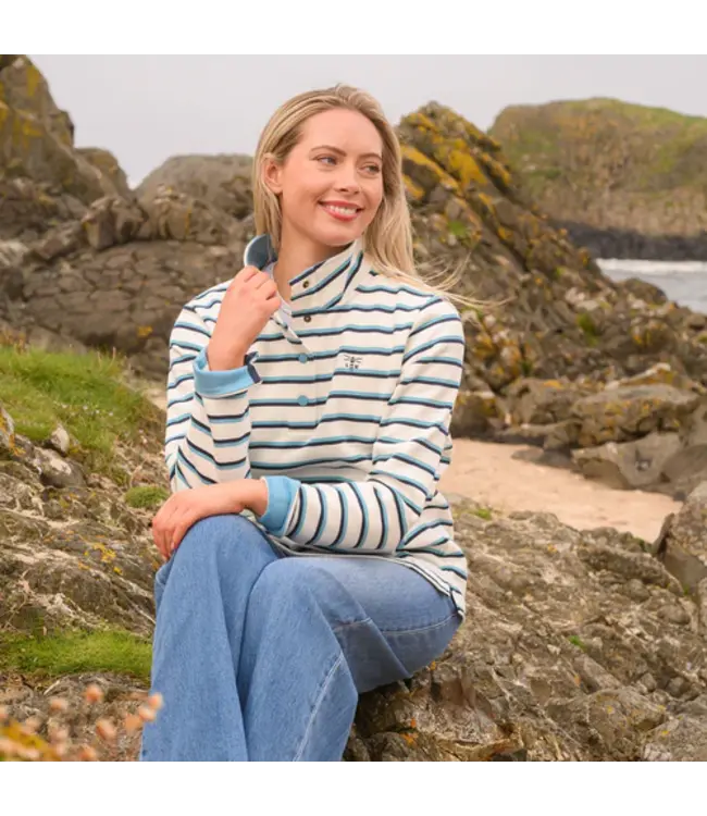 Lighthouse Haven II Jersey. Blue/Indigo Stripe