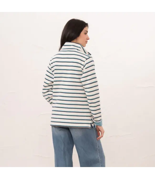 Lighthouse Haven II Jersey. Blue/Indigo Stripe
