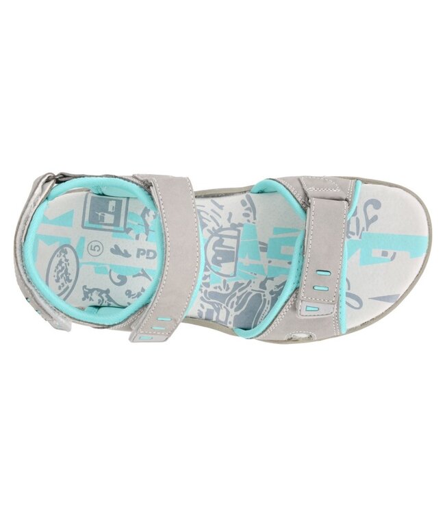 Grey /Mint Nubuck Sports Sandal