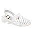 White Leather Clog