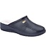 Navy Leather Clog