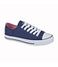 Navy Canvas Lace Up  Shoe
