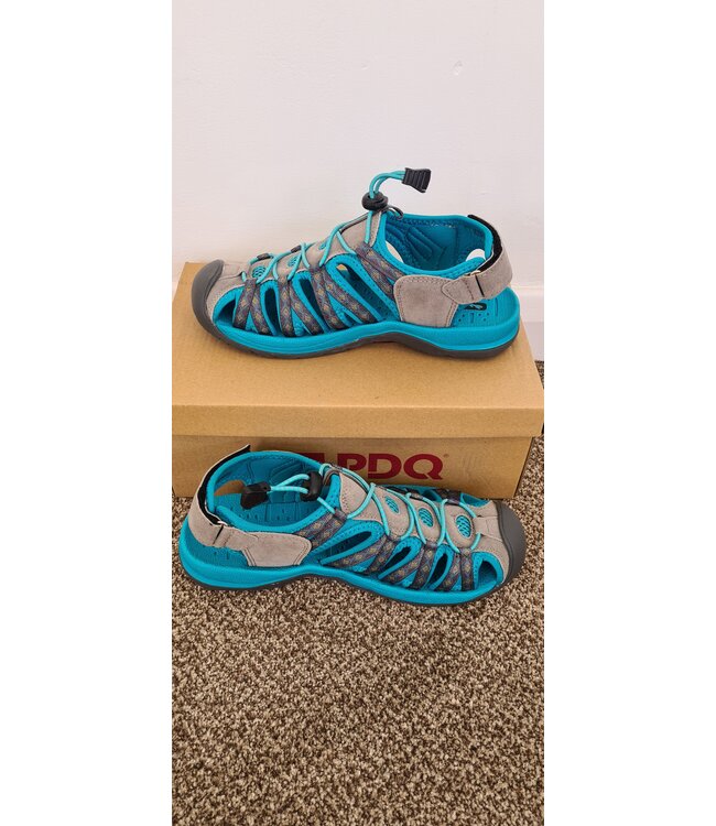 Grey / Teal Floral Sports Sandal