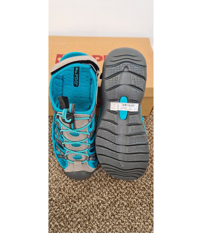 Grey / Teal Floral Sports Sandal