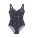 Regatta Sakari Swimsuit Black/White Polka Print