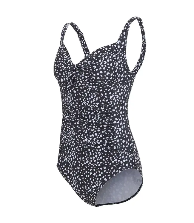Regatta Sakari Swimsuit Black/White Polka Print