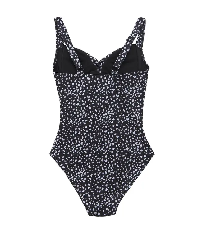 Regatta Sakari Swimsuit Black/White Polka Print