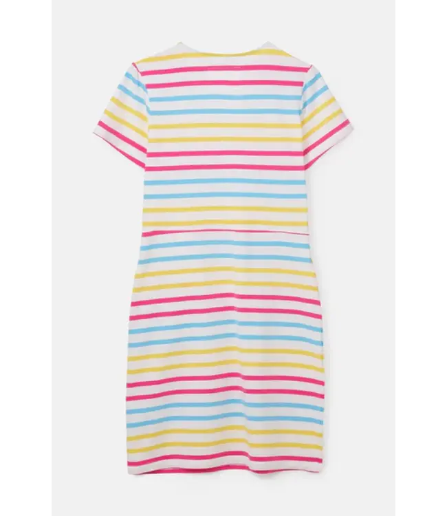 Lighthouse Lena Dress Pink / Sky Blue Stripe