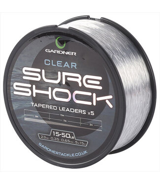 Gardner Tackle Gardner Sure Shock Tapered Leader Clear