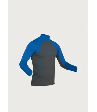 Palm Palm Rash Guard Mens Longsleeve Jet Grey/ Blue
