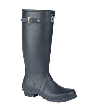Woodland Navy Tall Wellington Boot