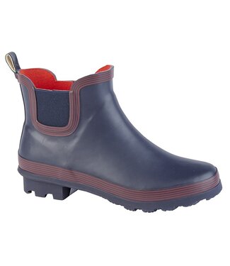 Ankle Wellie Blue/Red